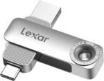 Lexar D50E 128GB Solid State Dual Drive, USB Flash Drive Up to 400MB/s Read, 360MB/s Write High-Performance, USB-C & USB-A Port, Metal Housing Swivel Design, Compatible with iPhone 17, Android, PC - Image 2