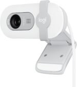 Logitech Brio 100 Full HD 1080p Webcam for Meetings and Streaming, Auto-Light Balance, Built-in Mic, Privacy Shutter, USB-A, for Microsoft Teams, Google Meet, Zoom and More - Off White (Renewed) - Image 2