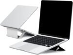 MOFT Laptop Stand for Desk, Adhesive Airflow Laptop Cooling Stand for Heat Dissipation with 2 Adjustable Viewing Angles, Foldable & Portable Computer Stand Compatible with Laptops 11"-16",Misty Cove - Image 2