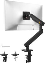 NB Single Computer Monitor Mount, Monitor Stand fits up to 32 Inch, Mechanical Spring Monitor Arm, VESA 75/100 mm, Model-A5(Black) - Image 2