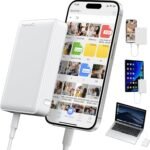 NEWQ Hard Drive for Phone & Computer: USB Flash Storage Device Photo Memory Stick for iPhone, iPad, MacBook Compatible with Apple iOS & Android Cellphone Backup Pictures, Videos, Etc (2, TB) - Image 2