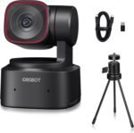 OBSBOT Tiny 2 Lite, PTZ 4K Webcam 1080P@60fps HDR, PC Camera with AI Tracking, Micros with AI Noise Cancellation, Tripod, Gesture Control, Auto Focus, Plug & Play, Ideal for Gaming or Streaming - Image 2