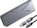 ORICO 40Gbps M.2 NVMe SSD Enclosure with Built-in Cooling Fan, Aluminum External NVMe Case Supports M Key PCIe 4.0 Drive, Compatible with Thunderbolt 3/4, USB4/3.2/3.1/3.0 Interface- CNM2 - Image 2
