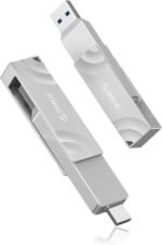 ORICO External SSD 1TB Read/Write Speeds up to 1050MB/s Dual-Port USB 3.2 Gen 2 USB C Portable External Hard Drive with 90° Click-Stop Rotating for iPad Laptop Phone,Match Your Device - Image 2