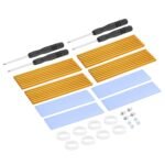 PATIKIL M.2 2280 Nvme SSD Heatsink Kit 70x22x3mm, 4 Pcs Laptop Memory Heatsink Copper Cooling Thermal Pad Radiator Cooler for Laptop, Copper Tone - Image 2