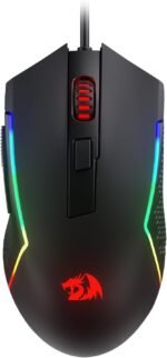 Redragon M616 RGB Gaming Mouse, 10000 DPI Wired Optical Mouse with 6 Programmable Buttons & 8 Backlit Modes, Software Supports DIY Keybinds - Image 2