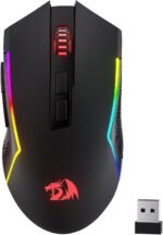 Redragon M693 LIT Wireless Gaming Mouse, 12800 DPI Mice w/ 3-Mode Connection, BT & 2.4G Wireless, 7 Macro Buttons, Reliable Power Capacity for PC/Mac/Laptop - Image 2
