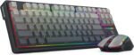 Redragon Wireless Mechanical Keyboard and Mouse Combo, Bluetooth/2.4Ghz/USB-C Wired, RGB Backlit, TKL Creamy Gaming Keyboard with Hot Swappable Linear Switches + 12800 DPI Gamer Mouse - Image 2