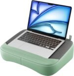 SAIJI Breathable Laptop Pillow, Ultra Lightweight Lap Desk with Cushion, Computer Pillows for Laptop with Partitioned Storage Bag, Designer Stopper - Lap Pad Fits up to 15.6 Inch Laptops - Image 2