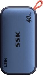 SSK 4TB USB4 SSD External Hard Drive 40Gbps, External SSD for Thunderbolt 4 up to 4000MB/s, Portable Solid State Drives for iPhone 15/16/17 Pro, Mac, Laptop, Phone OTG, with LED Indicator - Image 2