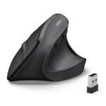 UGREEN Vertical Mouse, Wireless Bluetooth Ergonomic Mouse, Dual-Mode (BT 5.4 & USB 2.4G), Quiet Clicks, 4 Adjustable DPI (1000/1600/2000/4000), Compatible with Windows/Mac/Linux/Android/ChromeOS - Image 2