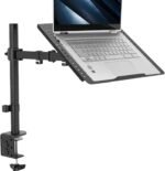 VIVO Single Laptop Notebook Desk Mount Stand, Fully Adjustable Extension with C-clamp, Fits up to 17 inch Laptops, Black, STAND-V001L - Image 2