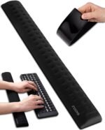 i-Rocks Memory Foam Keyboard Wrist Rest - Pain-Reducing, Non-Slip Rubber Base Wrists Rest Support - Cooling Ergonomic Laptop & Computer Keyboard Pad for Long Hours of Work, Studying, Gaming - Black - Image 2