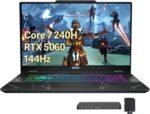 msi Cyborg 15.6" 144Hz FHD IPS Gaming Laptop, Intel Core 7-240H, 16GB RAM, 2TB Storage (1TB SSD+1TB Docking Station Set), NVIDIA GeForce RTX 5060, Backlit Keyboard, HD Webcam, Wi-Fi 6E, Win 11, Black - Image 2