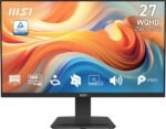msi PRO MP273Q E14 27-inch IPS 2560 x 1440 (QHD) Computer Monitor, 144Hz,Adaptive-Synch, HDMI, DP Port, VESA Mountable, Tilt, Speaker, 1ms, Black - Image 2
