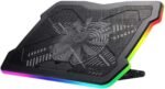 zhanghong Laptop Cooling pad, Single Large Fan, Heavy Duty Laptop Cooler up to 17.3 inches, Colorful LED Lights, 2 USB Ports - Image 2
